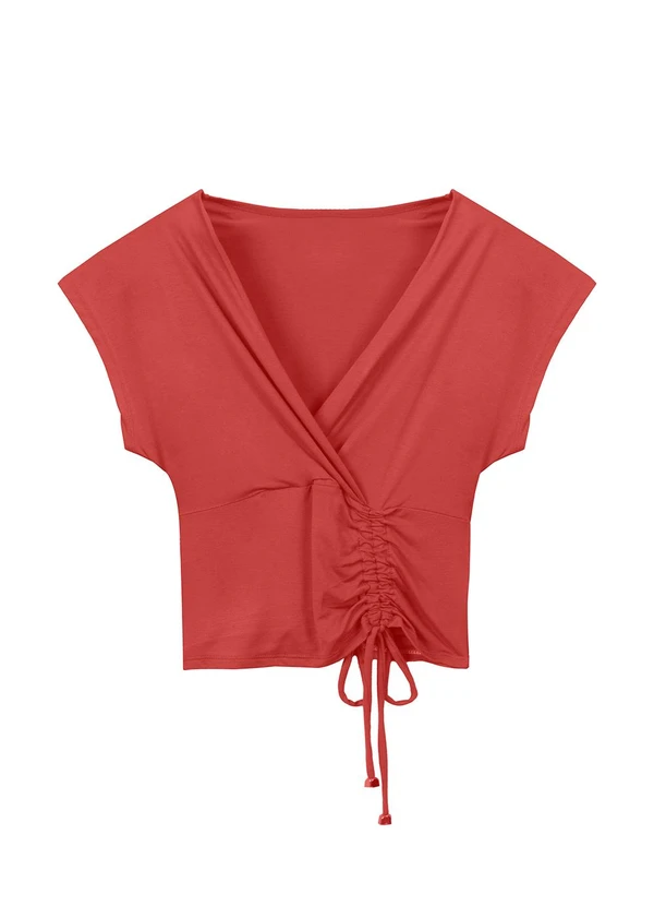 Marialícia - Blusa Feminino Adulto Vermelho 4