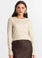 Endless - Blusa Feminino Manga Longa Bege - variação: Bege