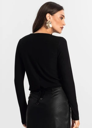 Endless - Blusa Feminino Manga Longa Preto - ENDLESS