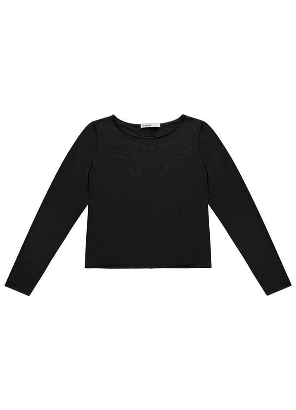 Endless - Blusa Feminino Manga Longa Preto 5