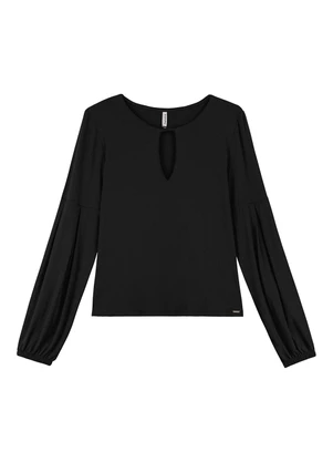 Marialícia - Blusa Feminino Preto - MARIALÍCIA