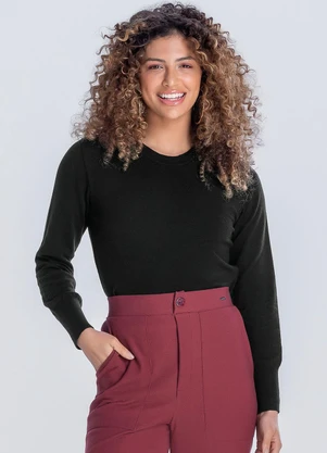 Marialícia - Blusa Feminino Preto - MARIALÍCIA