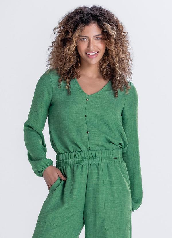 Marialícia - Blusa Feminino Verde