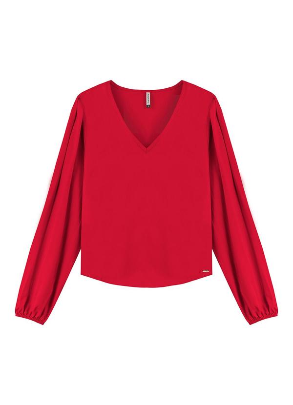Marialícia - Blusa Feminino Vermelho