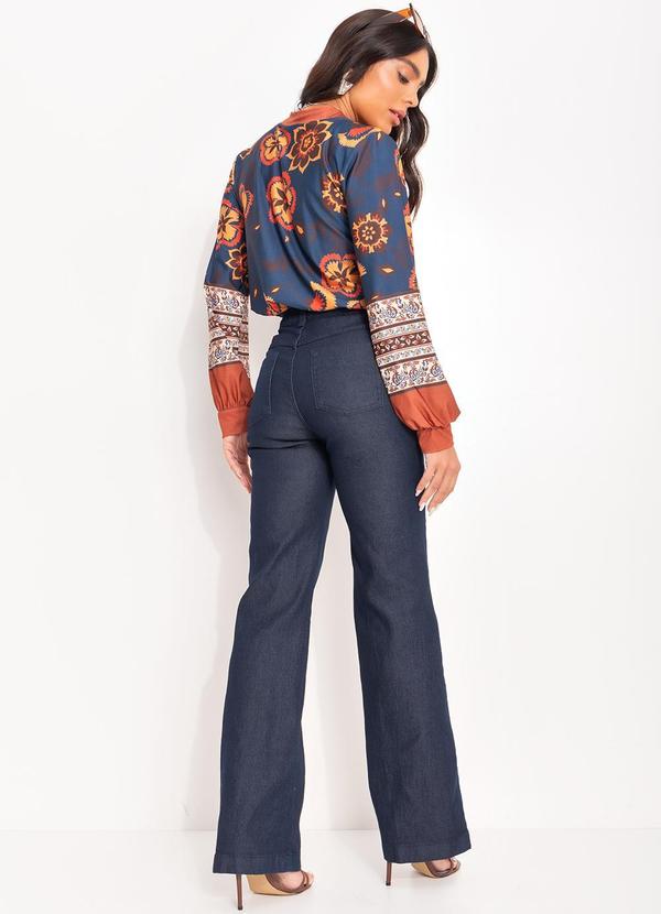 Quintess - Blusa Floral Boho em Malha Fria 4