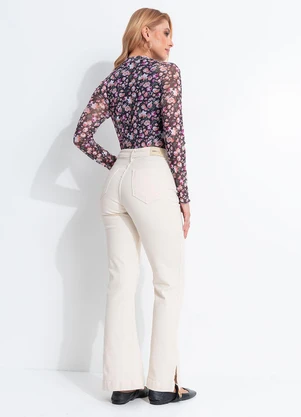 Quintess - Blusa Floral em Tule - QUINTESS