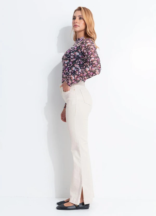 Quintess - Blusa Floral em Tule