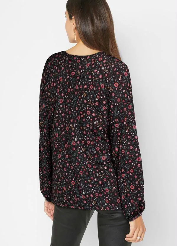 bonprix - Blusa Floral Lúdico em Malha Fria 2