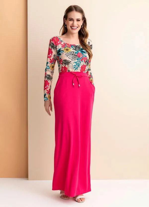 Rosalie - Blusa Floral Nude Manga Longa 3