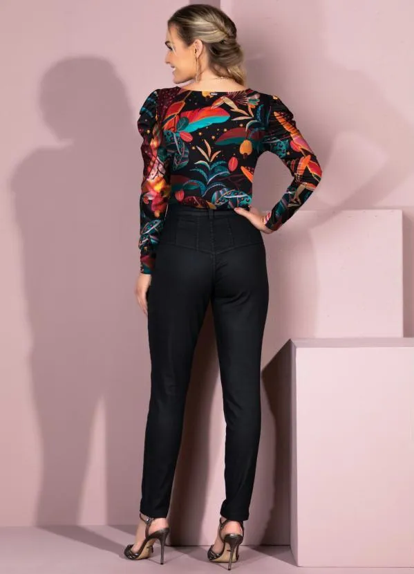 Quintess - Blusa Floral Savana com Mangas Bufantes 4