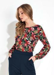 Blusa Floral Vermelho
