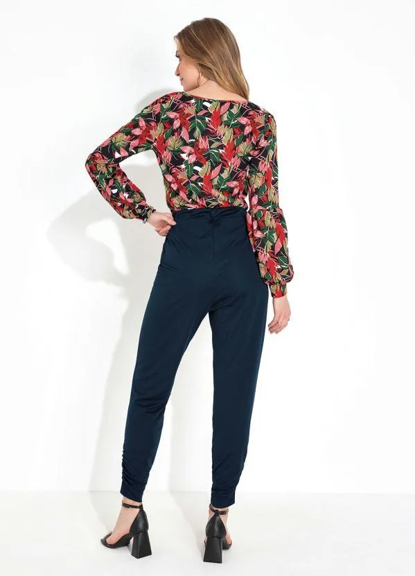 Moda Pop - Blusa Floral Vermelho 4