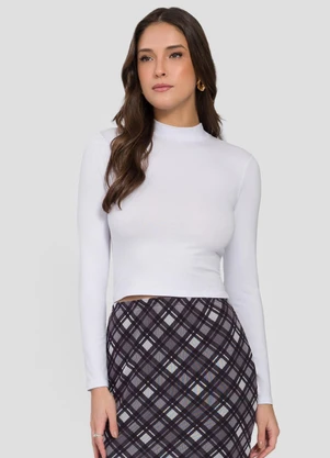Sofie - Blusa Gola Alta Branco - SOFIE