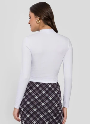 Sofie - Blusa Gola Alta Branco - SOFIE