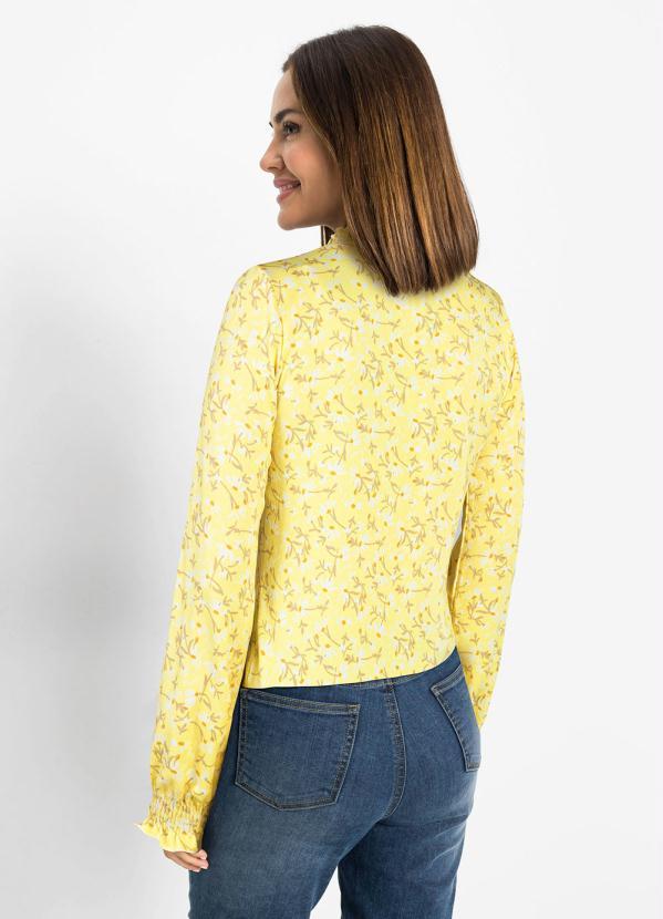 Outlet - Blusa Gola Alta Manga Longa Floral Liberty 2
