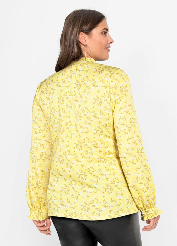Outlet - Blusa Gola Alta Manga Longa Floral Liberty 6