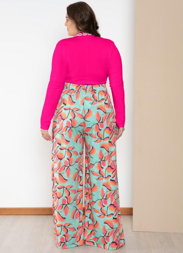 Quintess - Blusa Gola Alta Mangas Longas Pink 9