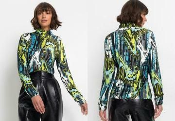 Blusa Gola Alta New Waves Verde