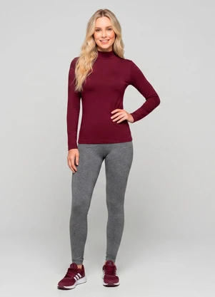 Yends Fashion - Blusa Gola Alta Suplex Térm Segunda Pele Preto - YENDS FASHION