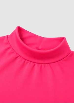 Yends Fashion - Blusa Gola Alta Suplex Térmico Segunda Pele Rosa - YENDS FASHION