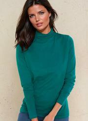 Blusa Gola Alta Verde Escuro
