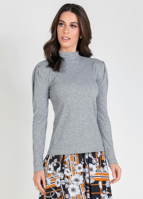 Outlet - Blusa Gola Rolê Mescla Moda Evangélica