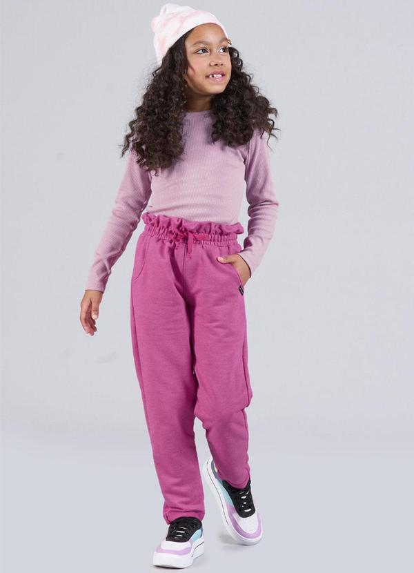 Soft Bonni - Blusa Infantil Menina Punho Rosa 2
