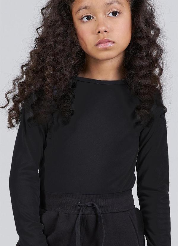 Soft Bonni - Blusa Infantil Menina Térmica Preto