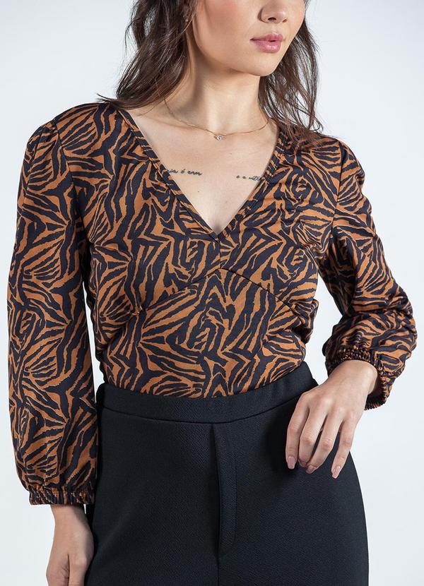Misiss - Blusa Jessica Marrom