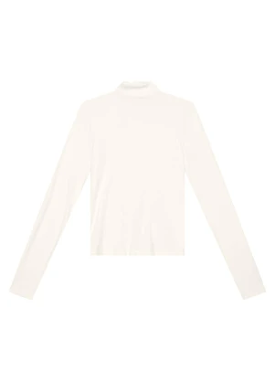 Enfim - Blusa Justa Canelada Off White - ENFIM