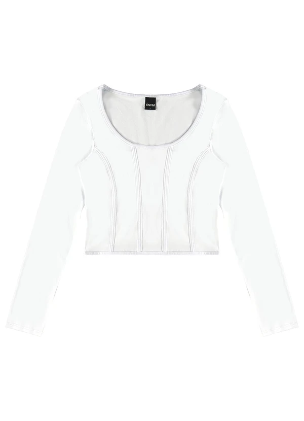 Enfim - Blusa Justa em Cotton Branco