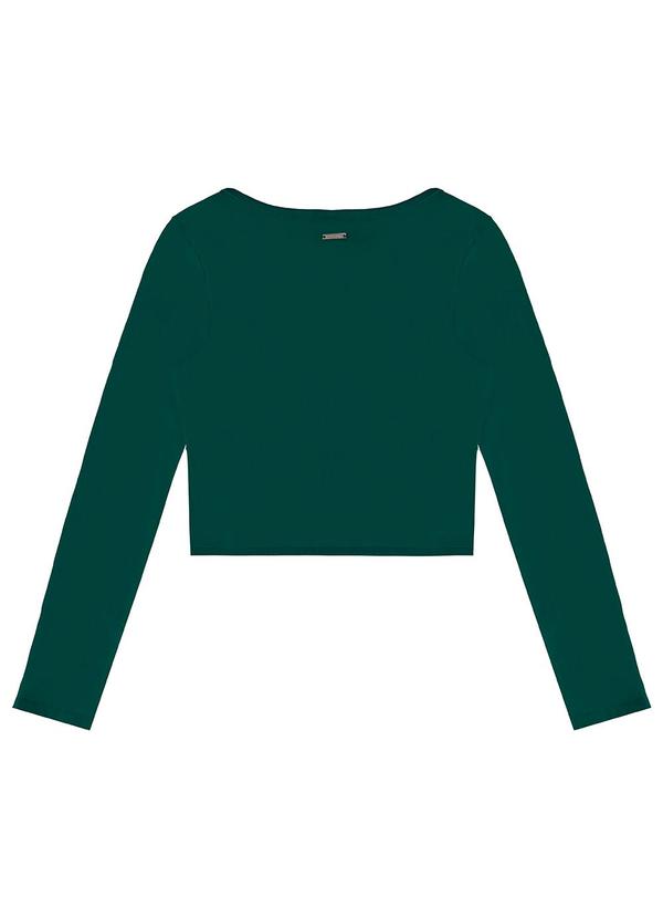 Enfim - Blusa Justa em Cotton Verde 4