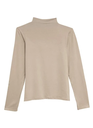 Malwee - Blusa Justa em Malha Areia - MALWEE