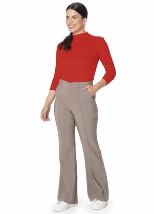 Malwee - Blusa Justa em Malha Vermelho - MALWEE