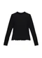 Enfim - Blusa Justa em Tule Preto - variação: Preto