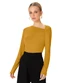 Enfim - Blusa Justa em Viscose Preto - variação: Amarelo Mostarda