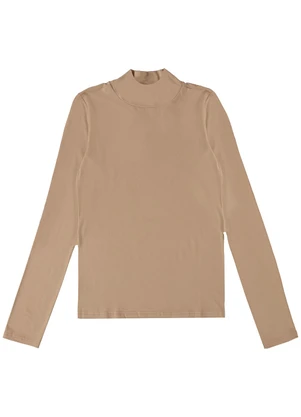 Enfim - Blusa Justa em Viscose Areia - ENFIM