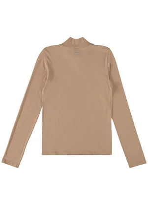 Enfim - Blusa Justa em Viscose Areia - ENFIM