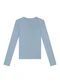 Enfim - Blusa Justa em Viscose Preto - variação: Azul Pastel