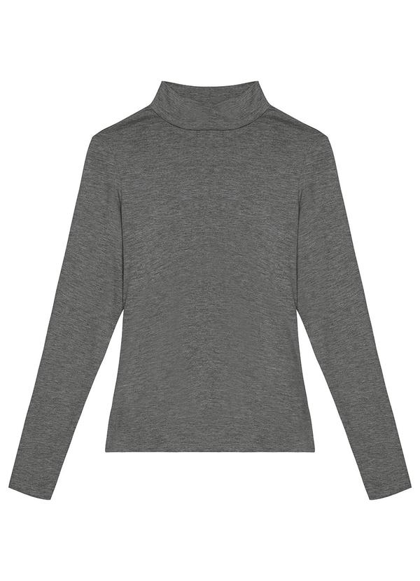 Enfim - Blusa Justa em Viscose Cinza