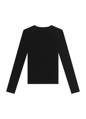 Enfim - Blusa Justa em Viscose Preto - ENFIM