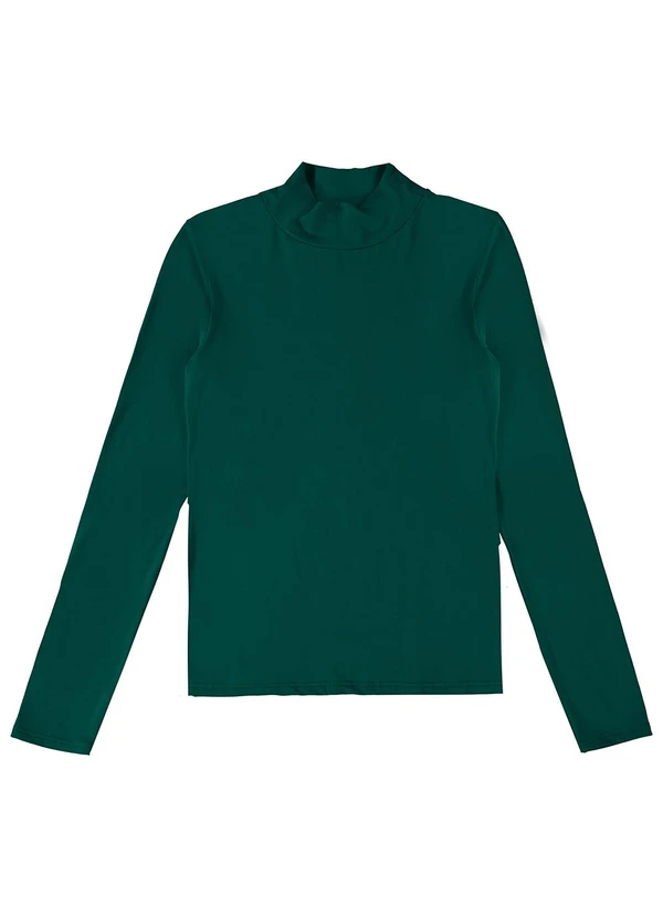 Enfim - Blusa Justa em Viscose Verde