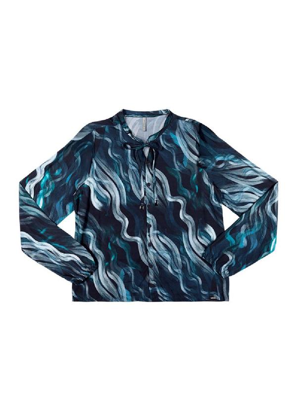 Rezzato - Blusa Laço Frontal Feminino Azul 3