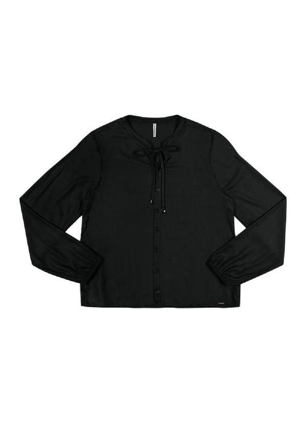 Rezzato - Blusa Laço Frontal Feminino Preto