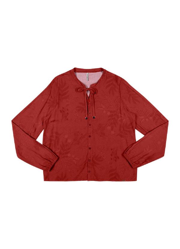 Rezzato - Blusa Laço Frontal Feminino Vermelho