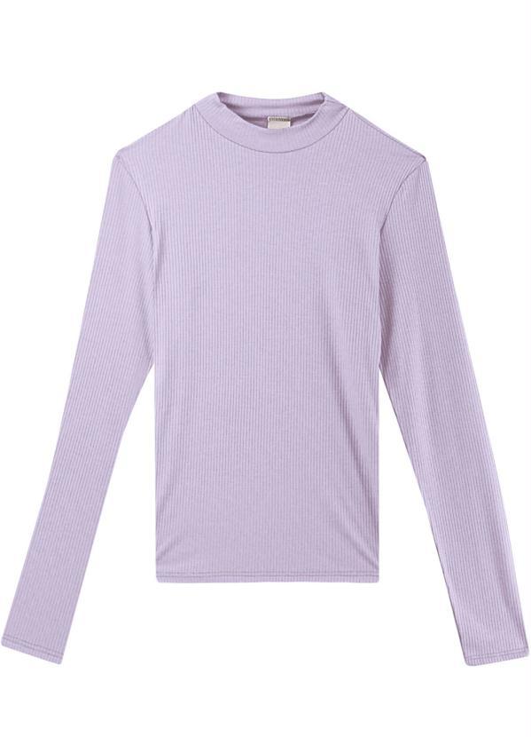 Malwee - Blusa Lavanda Feminina Canelada