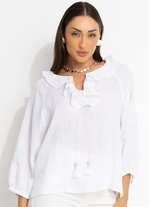 Souq - Blusa Linho Branco - SOUQ