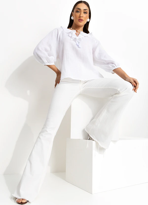 Souq - Blusa Linho Branco 3