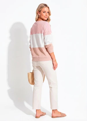Quintess - Blusa Listrada em Tricô - QUINTESS