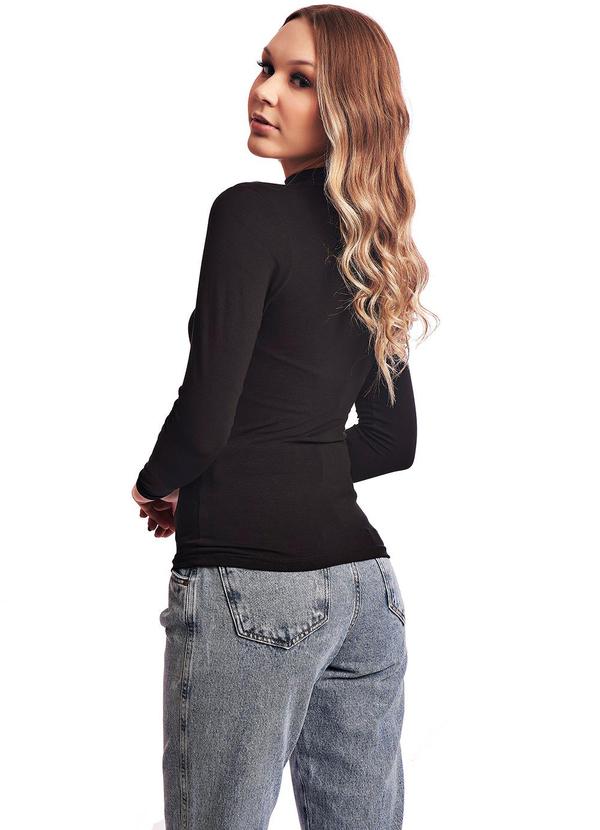 E-blossom - Blusa M/L Zoe Preto 4